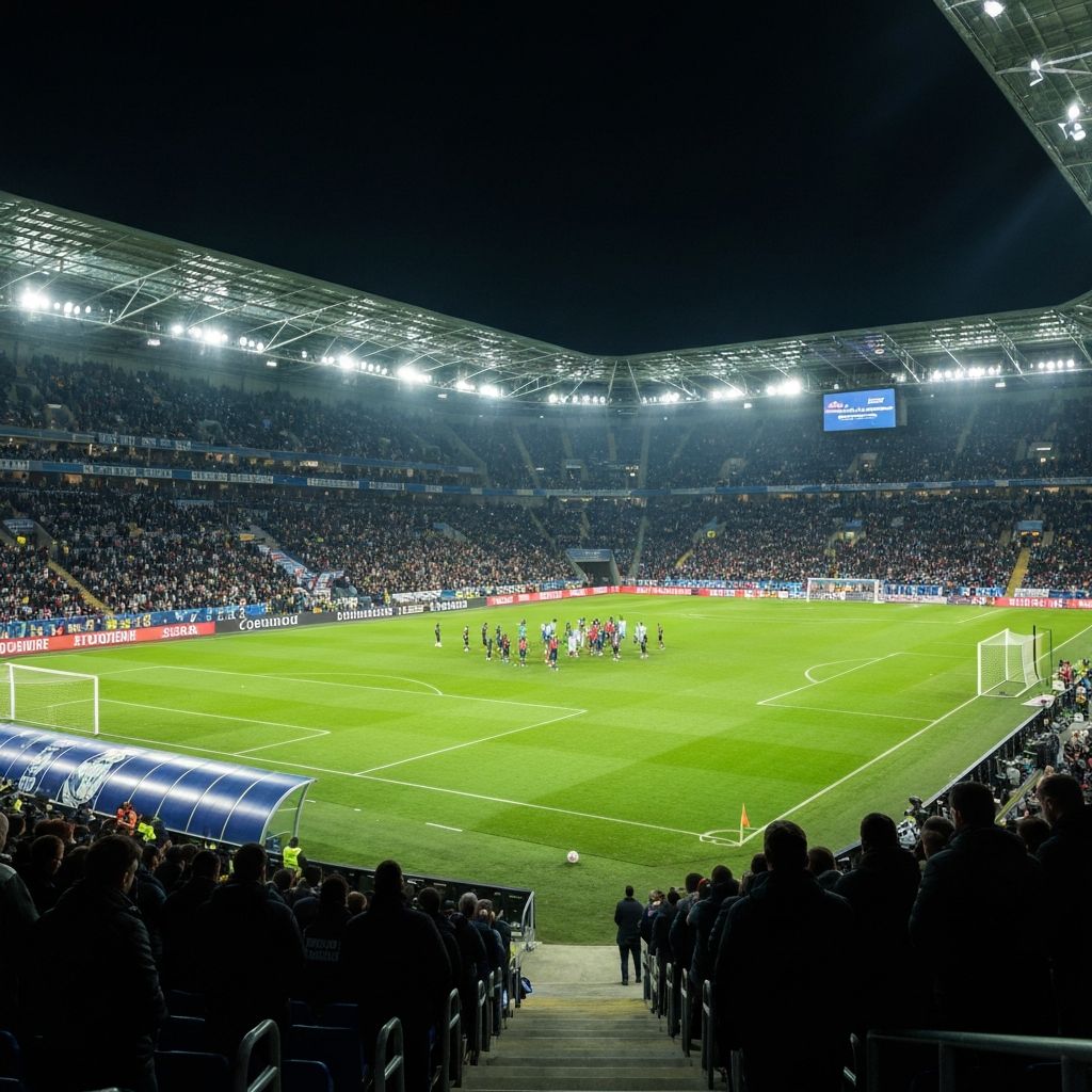 Soccer stadium background